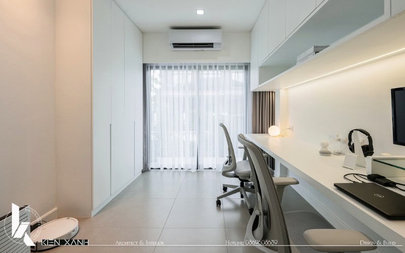 Phòng làm việc riêng tư tại tầng trệt của căn nhà