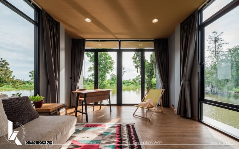 Sàn nhà ốp gỗ làm tăng tính thẩm mỹ và không gian ấm áp hơn