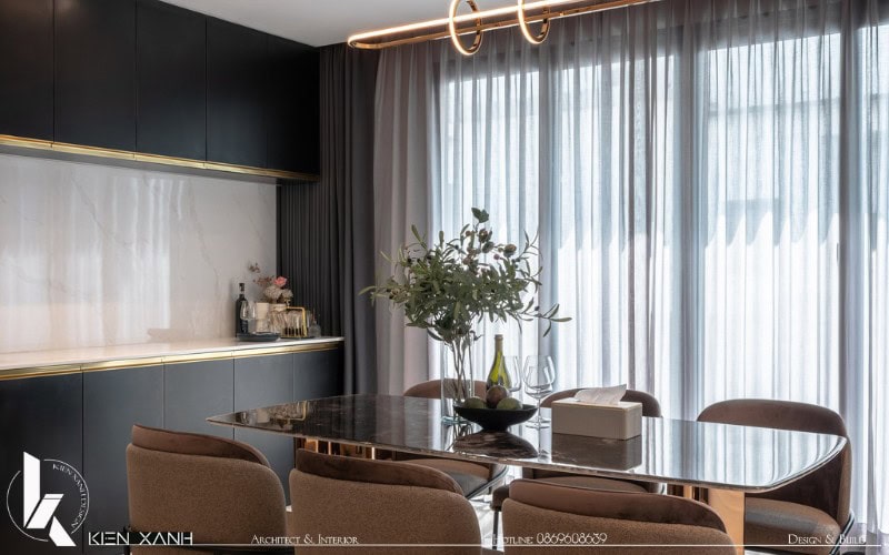 Bàn ghế ăn được lựa chọn tỉ mỉ kỹ lưỡng