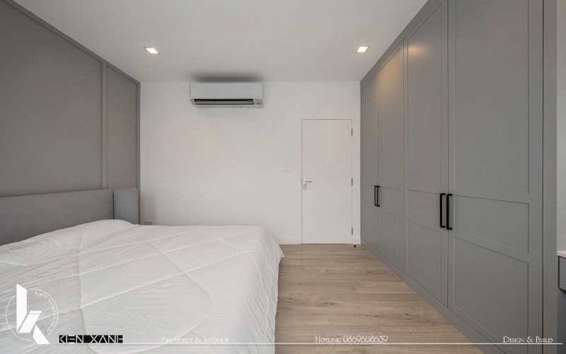 Sàn phòng ngủ ốp gỗ tạo cảm giác ấm cúng hơn