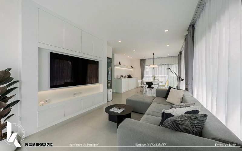 Thiết kế không chỉ giúp tối ưu hóa không gian, làm cho ngôi nhà trở nên rộng rãi và thoáng đãng hơn