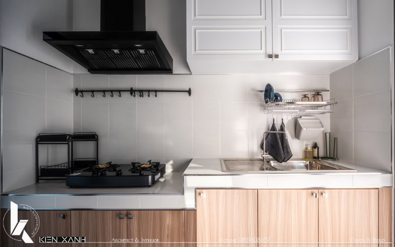 Khu vựa nấu nướng tối giản tiện nghi