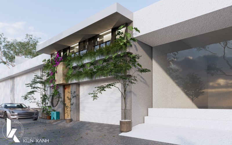 Thiết kế hiện đại và bố trí nhiều cây xanh tươi mát