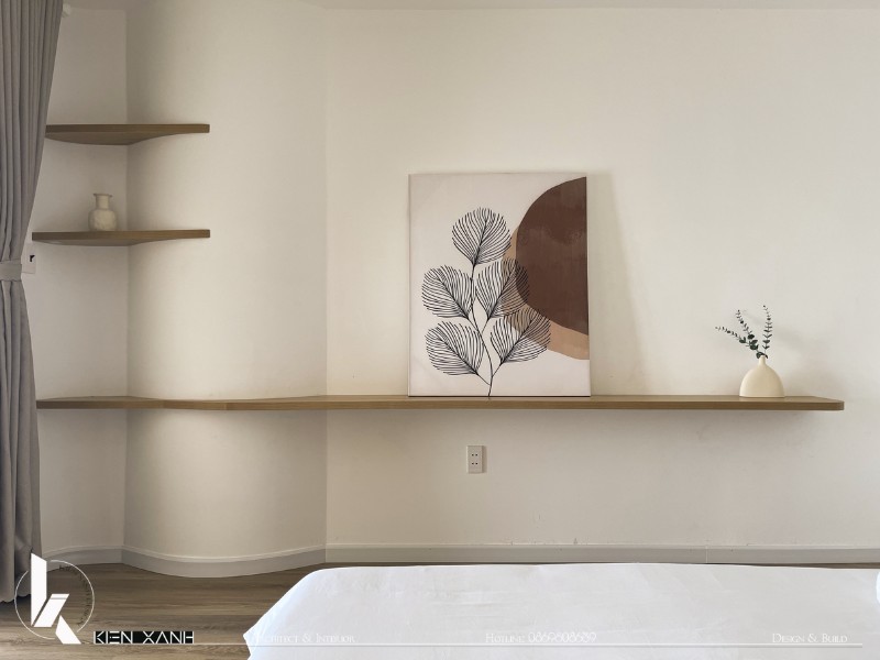 Kệ gỗ đặt đồ đơn giản, tinh tế