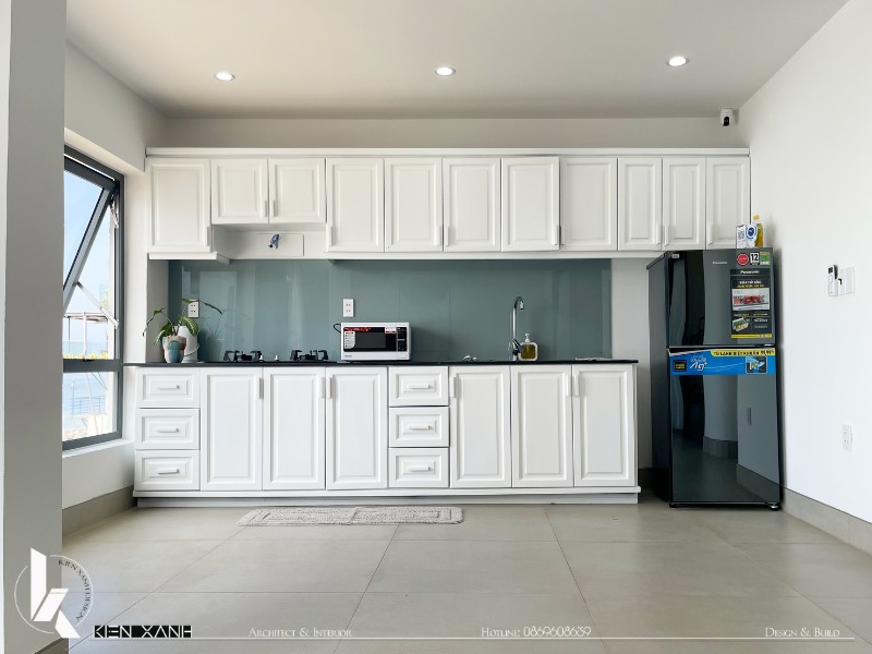 Khu vực bếp ăn nấu nướng rộng thoáng