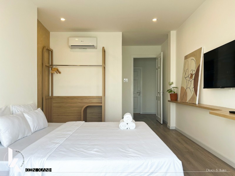 Mỗi phòng ngủ đều có đầy đủ nội thất, đồ dùng tiện nghi