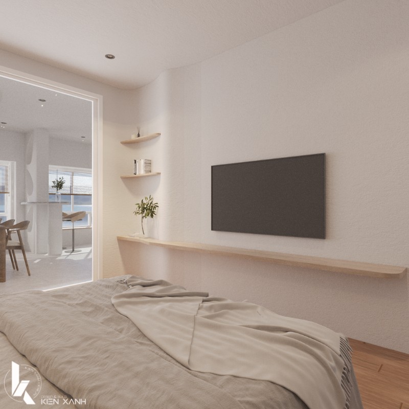 Phòng ngủ lớn tại tầng trệt căn biệt thự