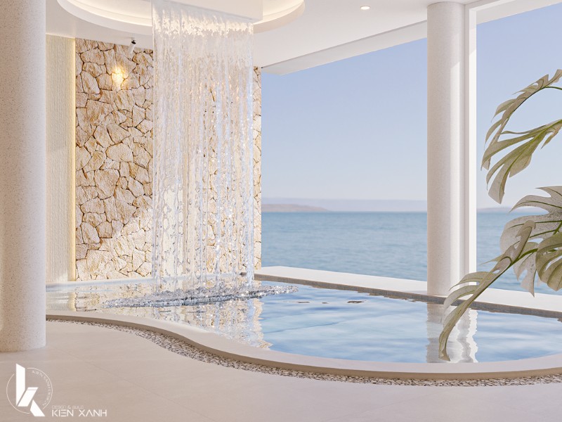 Thiết kế hồ bơi ngay sát bờ biển