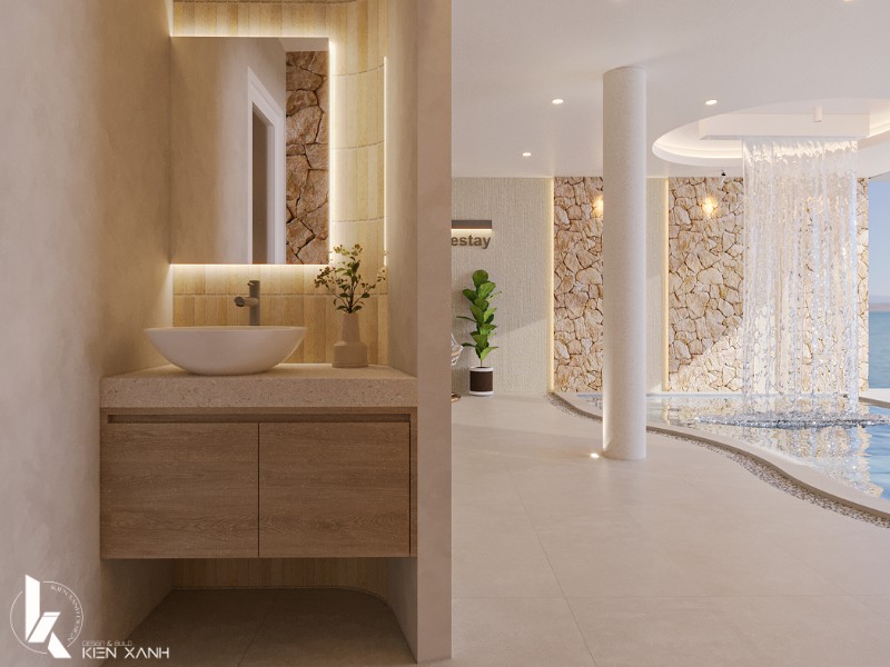 Không gian tháong mát, rộng rãi với sức chứa lên đến 10 người