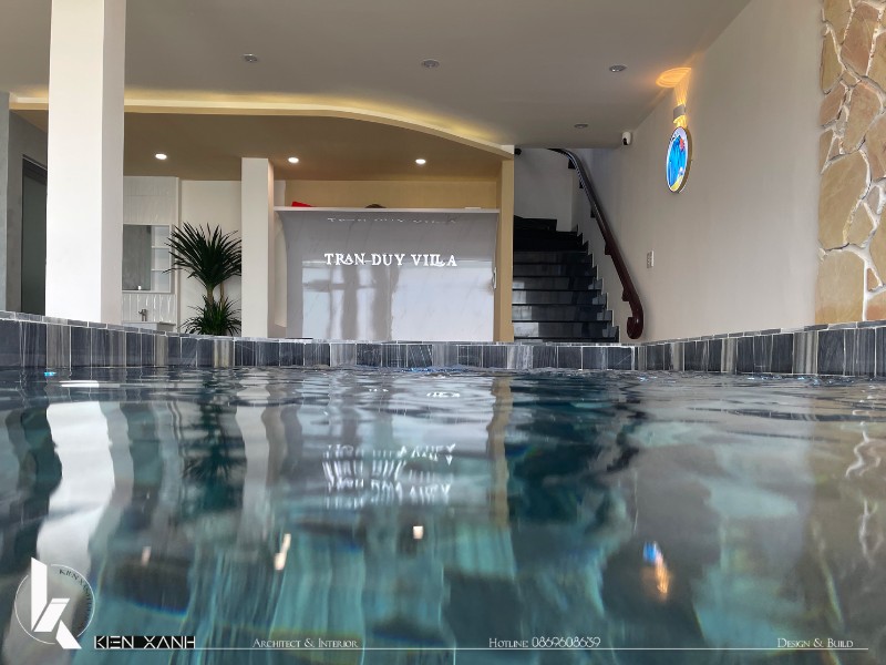 Hổ bơi lớn cạnh biển