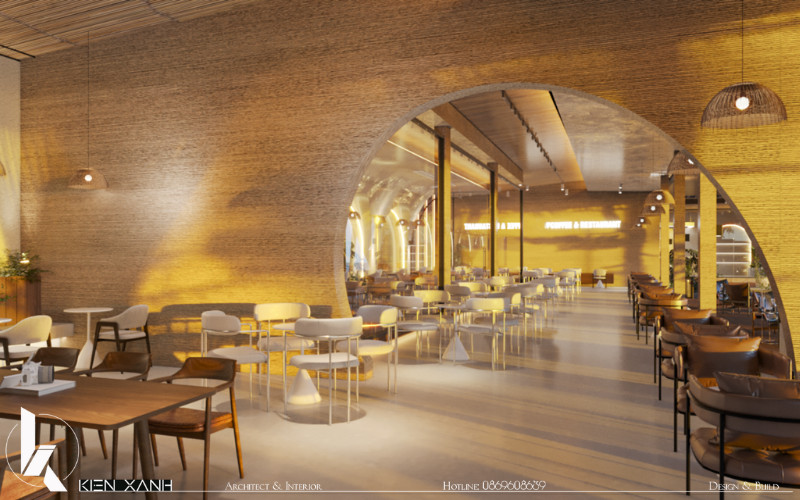 Thiết kế vòng cong xuyên suốt không gian