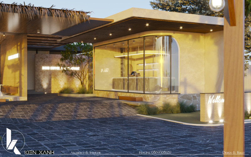 Lối đi ốp gạch thẩm mỹ