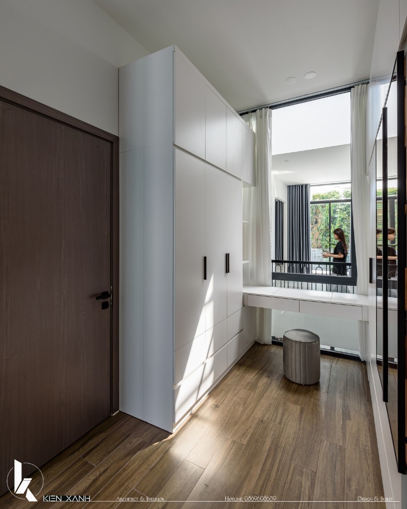 Với thiết kế màu trắng làm chủ đạo mang lại không gian yên tĩnh, lý tưởng cho những giây phút thư giãn