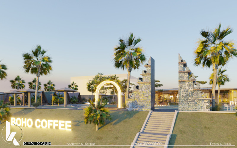 Lối đi vào lấy cảm hứng từ cổng trời Bali